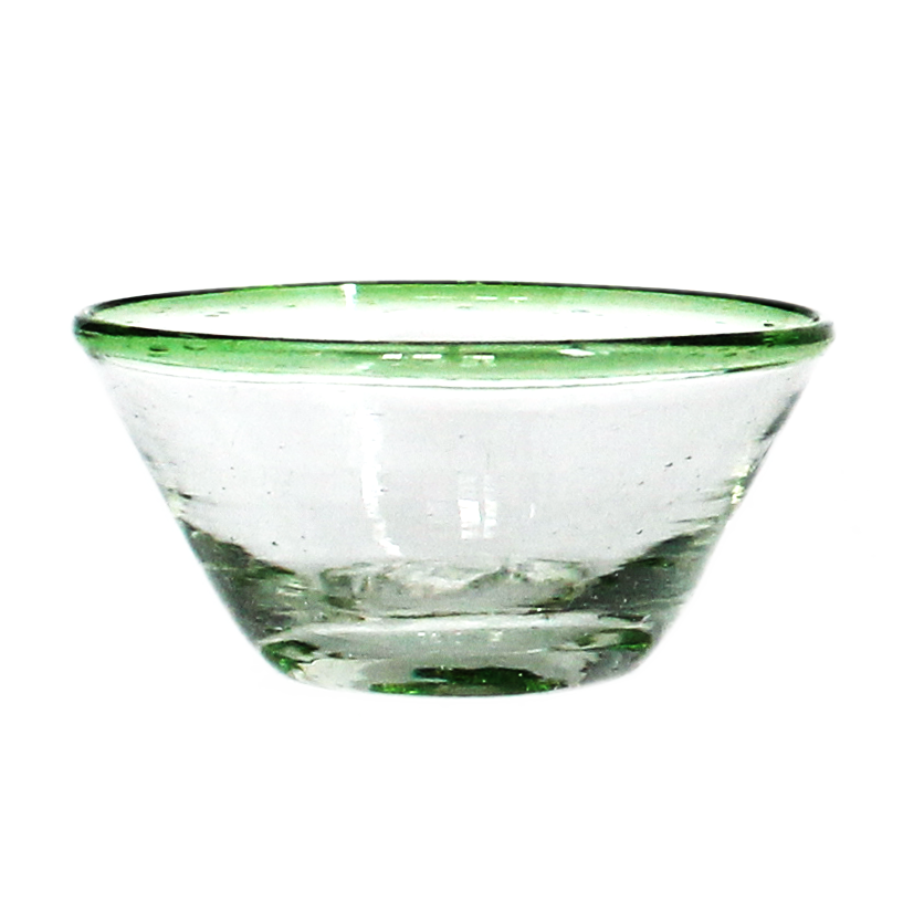 Tiny Green Rim Glass Bowl