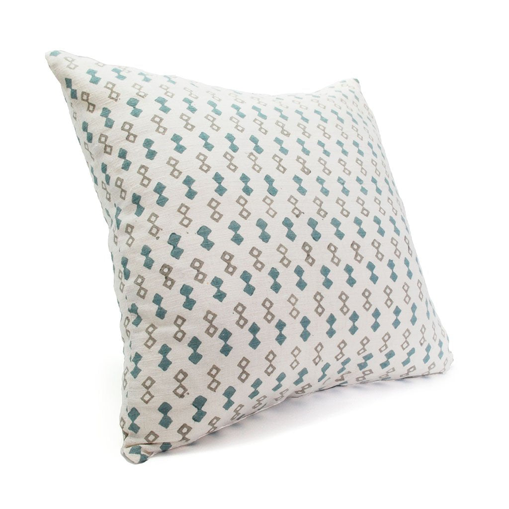 Blue Diamond Silk Pillow Cover