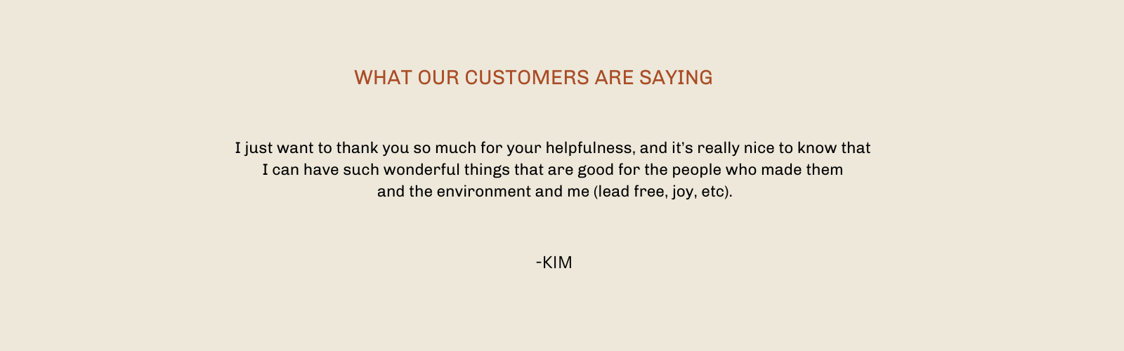 TerraKlay customer review about our products