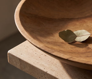 XXL 24 inch Shallow Wood Bowl
