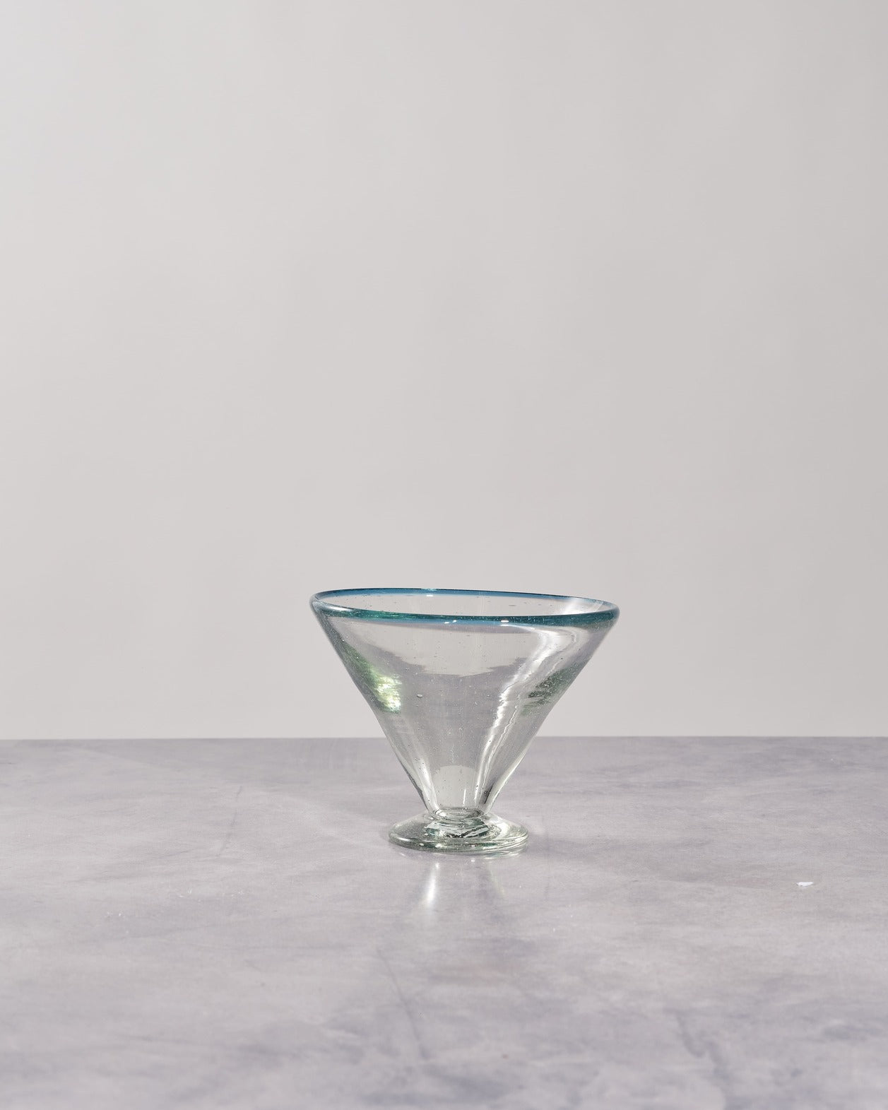 Aqua Rim Margarita Glass