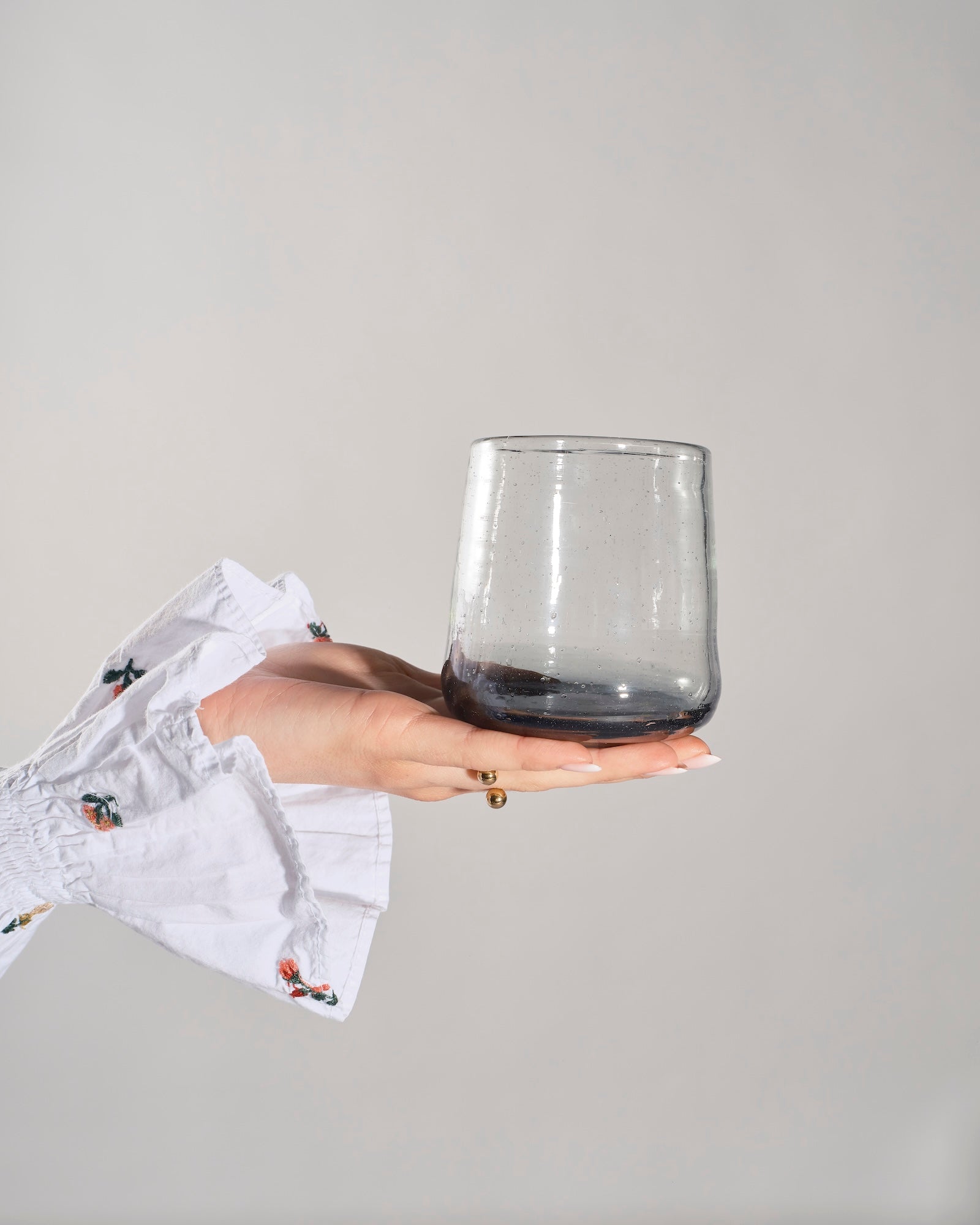 Black Ombre Drinking Glass, Set of 4