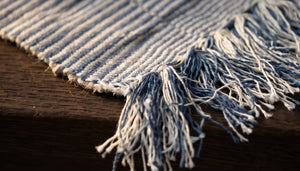 Blue Handwoven Table Runner