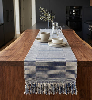 Blue Handwoven Table Runner