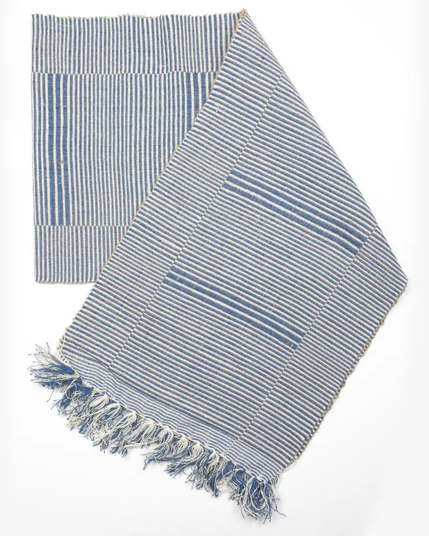 Blue Handwoven Table Runner