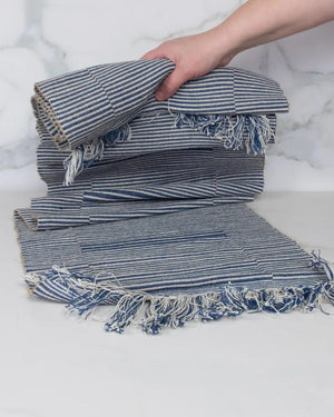 Blue Handwoven Table Runner