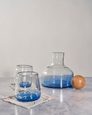 Blue Ombre Drinking Glass, Set of 4