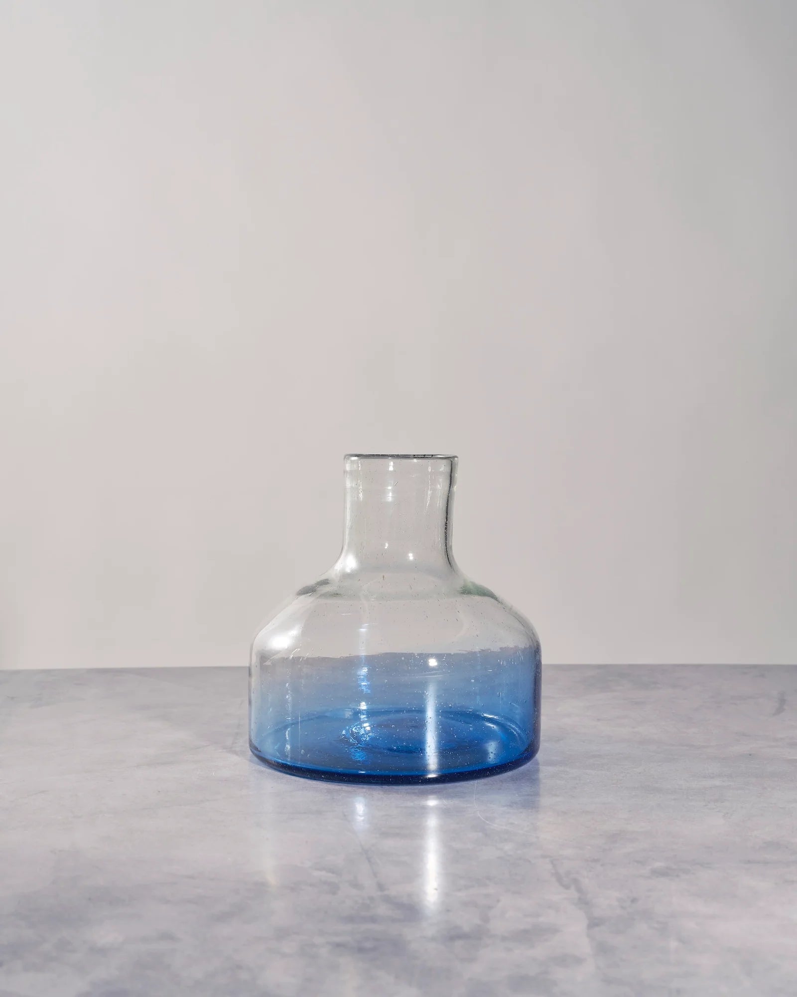 Blue Orlando Decanter with Wood Topper