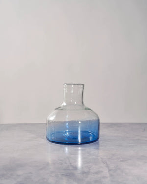 Blue Orlando Decanter with Wood Topper