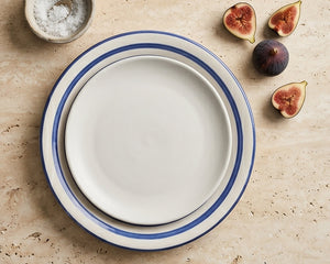 Cobalt Stripe Dinner Plate