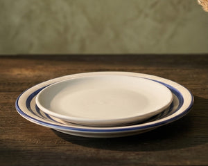 Cobalt Stripe Dinner Plate