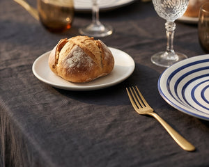 Cobalt Stripe Round Platter