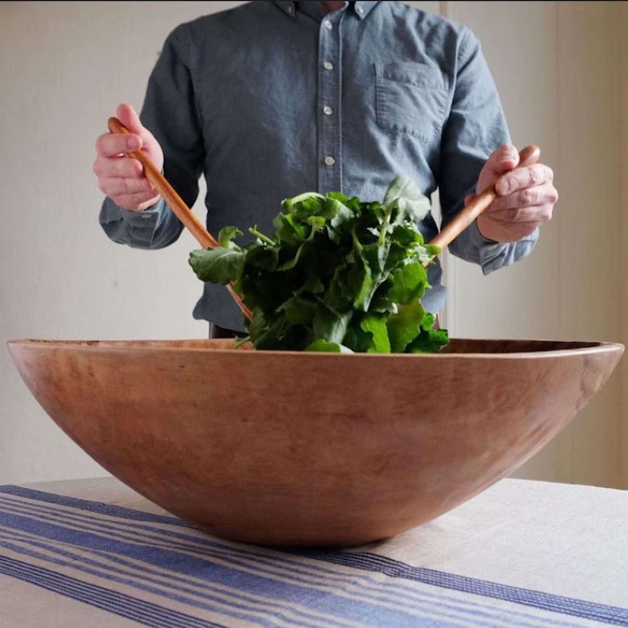 Extra Large (XL) 20 inch Classic Round Wood Bowl
