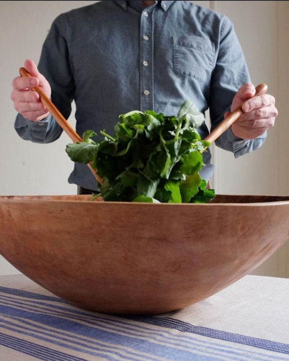 Extra Large Classic Round Wood Bowl