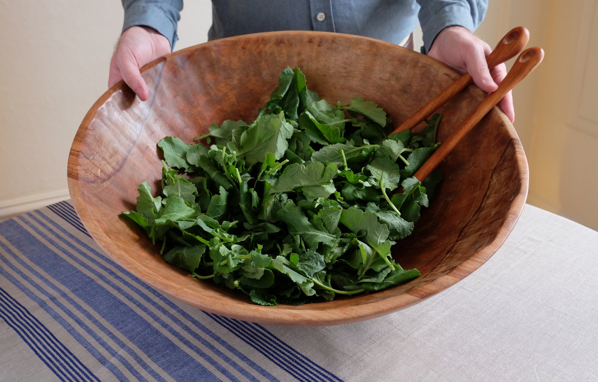 Extra Large (XL) 20 inch Classic Round Wood Bowl