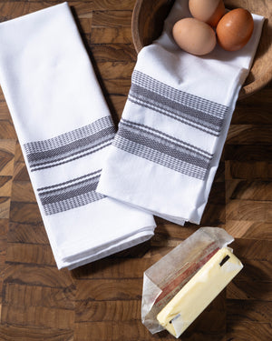 New Antigua Stripe Kitchen Towels Set of 2