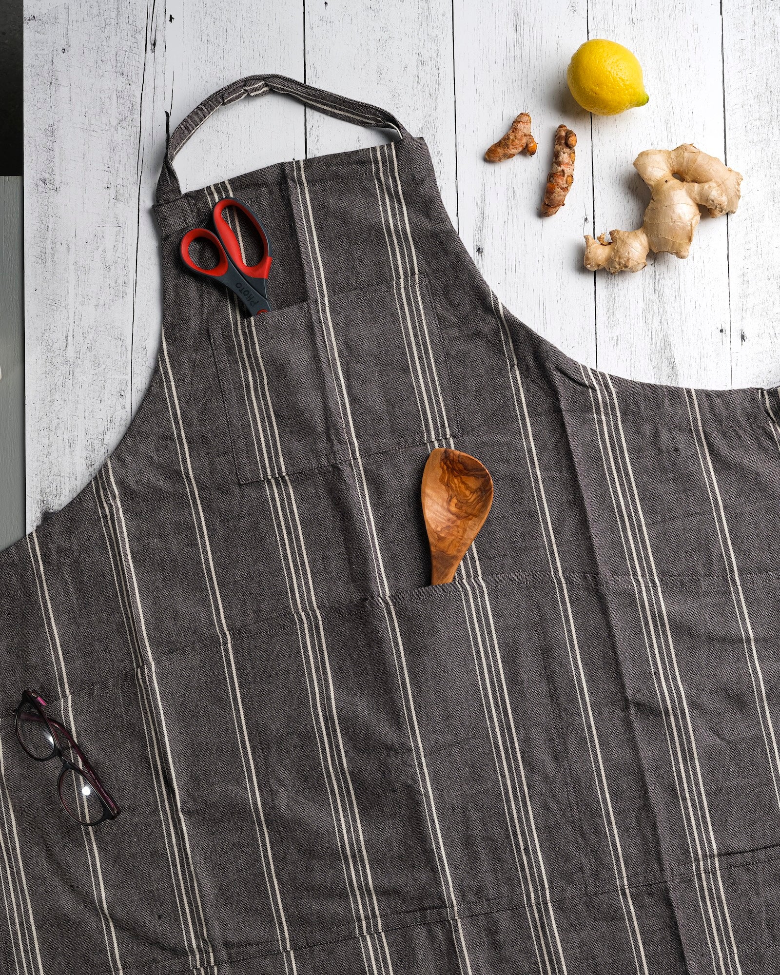 Gray Kitchen Full Apron