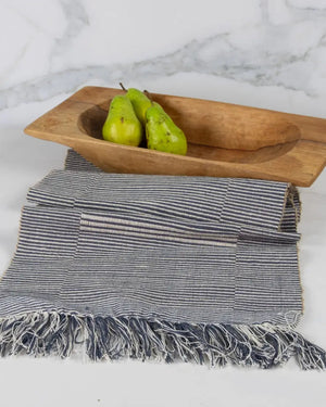 Gray Handwoven Table Runner