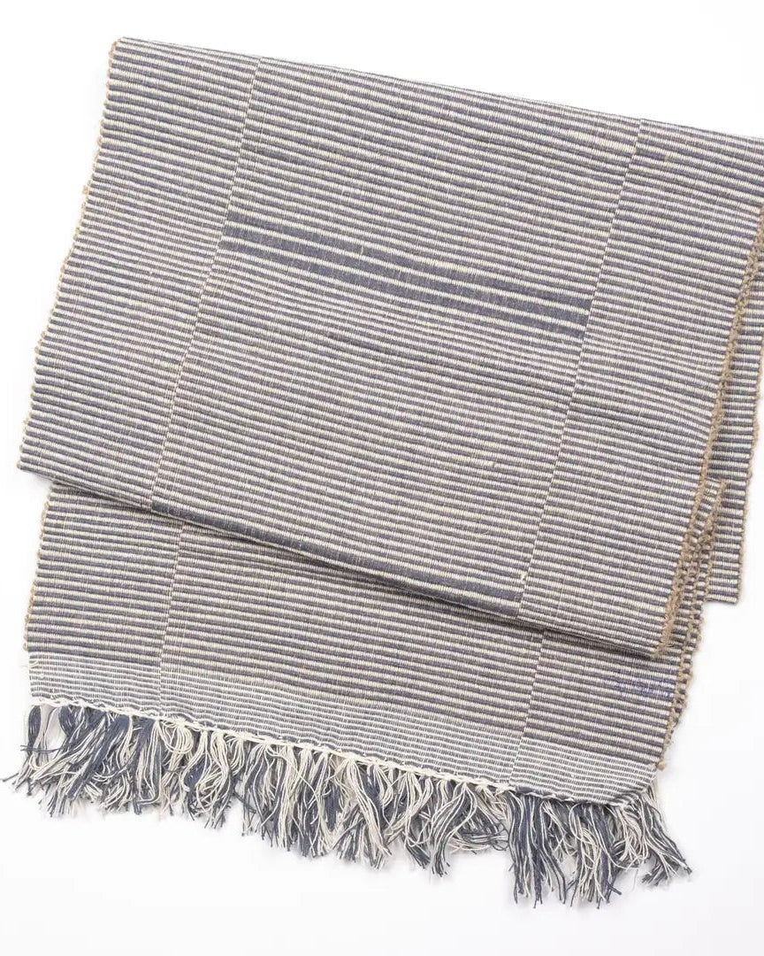 Gray Handwoven Table Runner