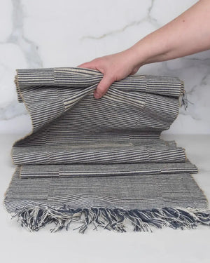 Gray Handwoven Table Runner