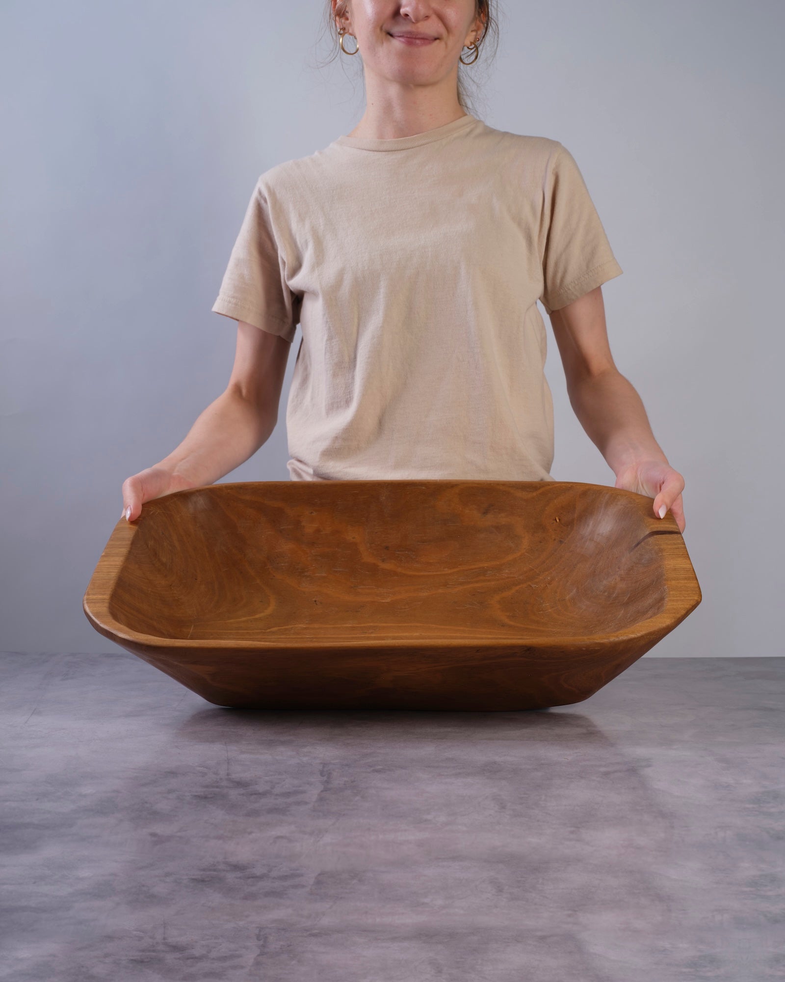 Rectangular Extra Large Wooden Bowl, Tray