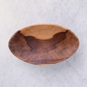 XL 22 inch Oval Wood Salad Bowl