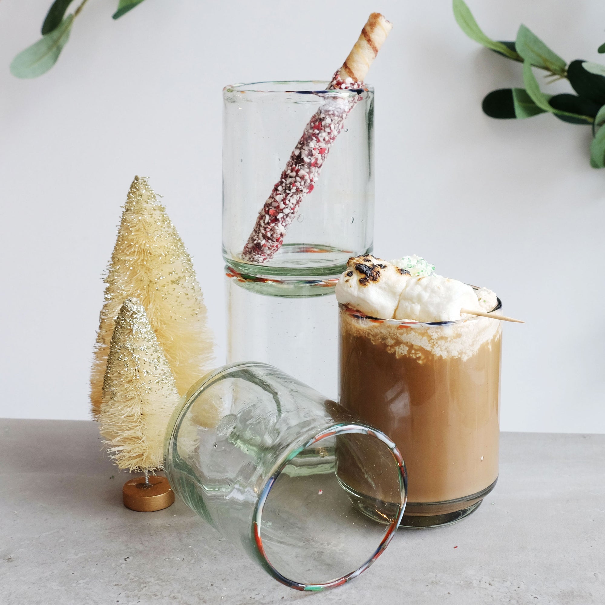 Medium Multi Rim Stacking Glass