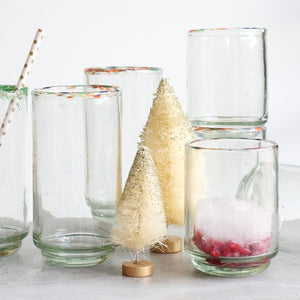 Medium Multi Rim Stacking Glass