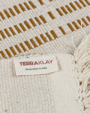 Neutral Amber Handwoven Table Runner