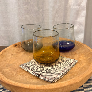 Amber Ombre Drinking Glass, Set of 4