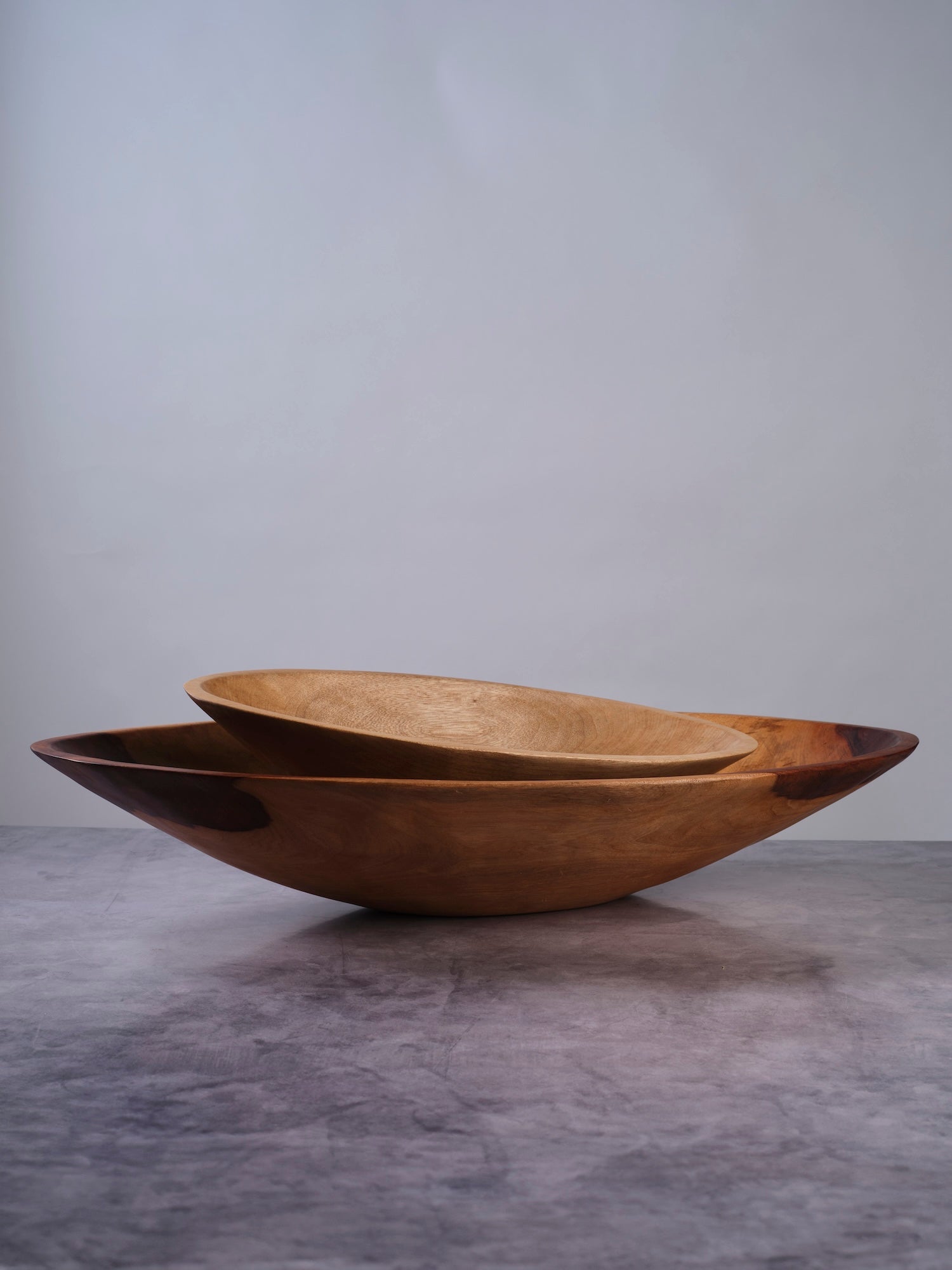 Medium 19 inch Oval Wood Bowl