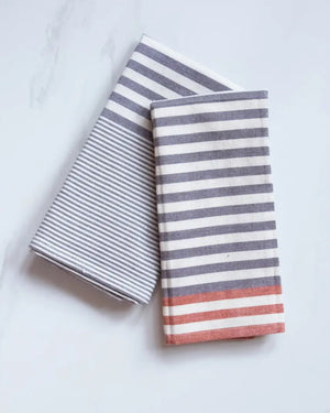 Red & Gray Kitchen Tea Towels - Set of 2