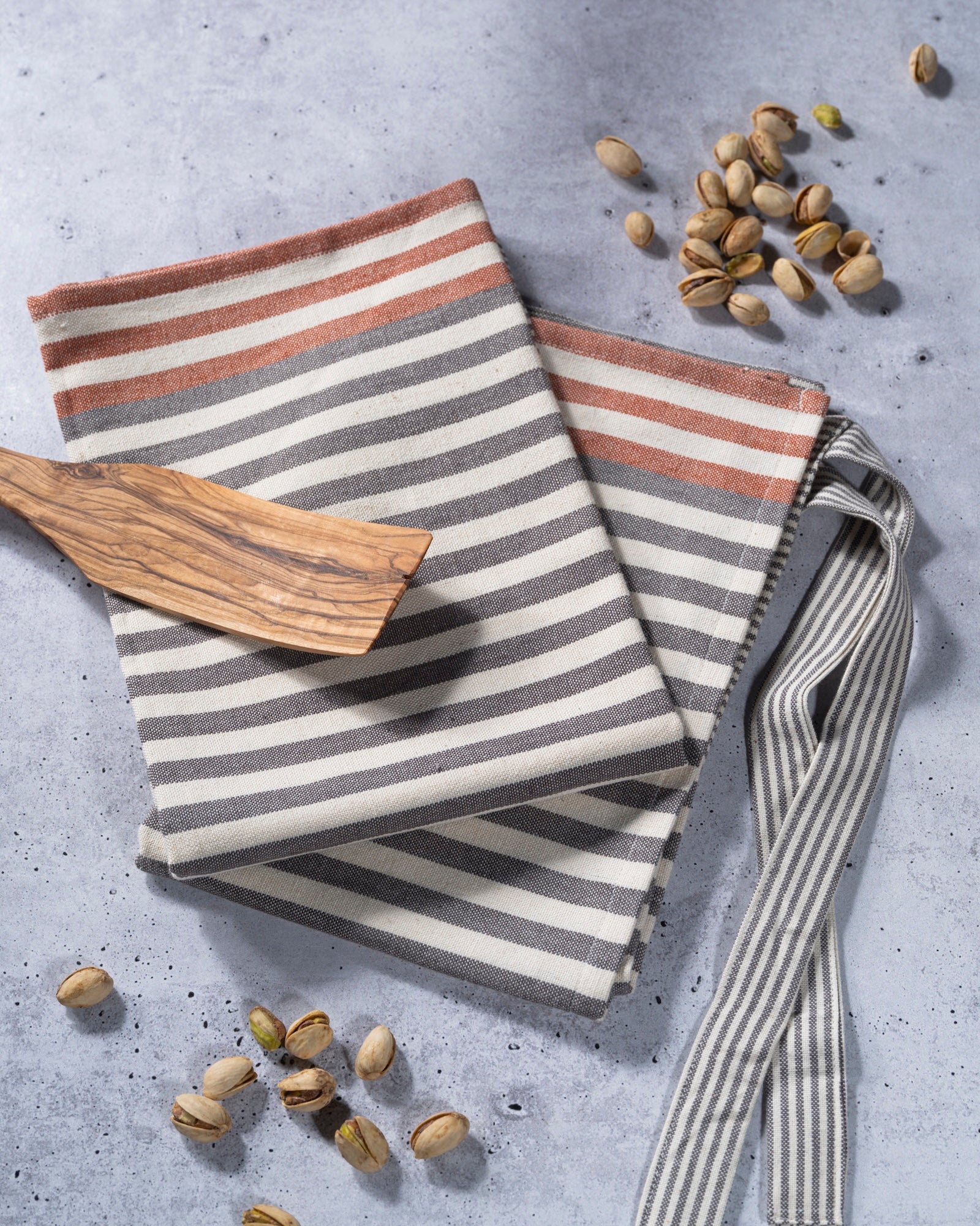 Red & Gray Kitchen Tea Towels - Set of 2