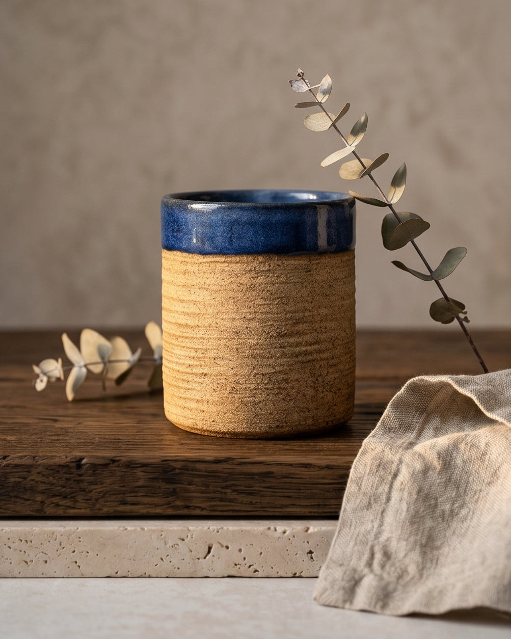 Rustic Blue Ceramic Mug / Tumbler