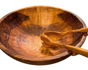 15-Inch "Rim Hook" American Handcrafted Wood Salad Servers