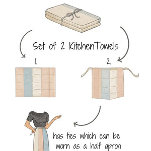 Set of 2 kitchen towels