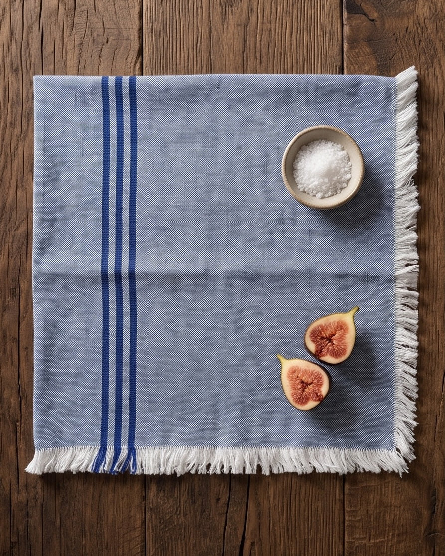 Blue Chambray Dinner Napkins