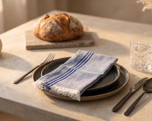 Blue Chambray Dinner Napkins