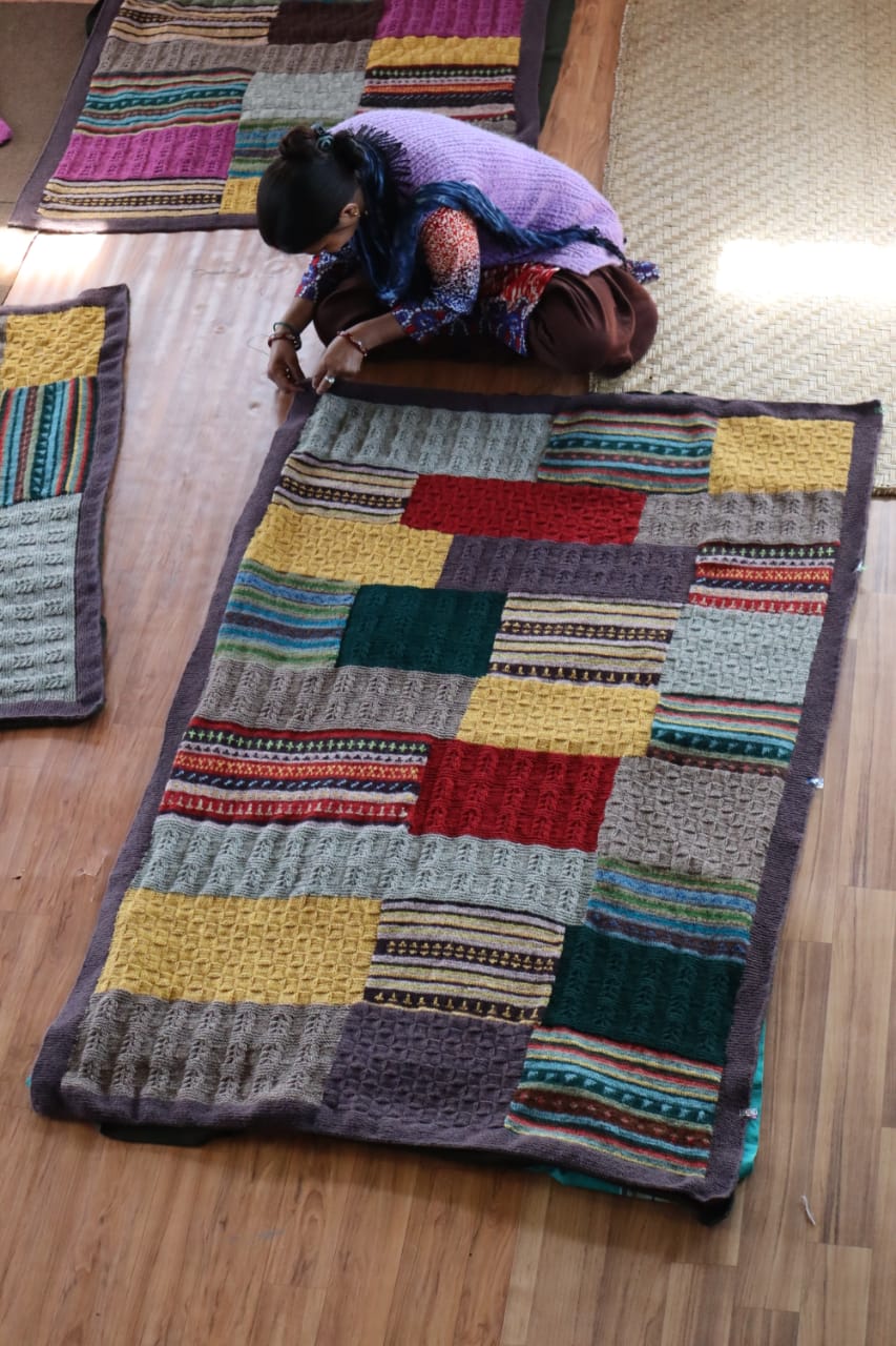 Chaukori Patchwork Blanket