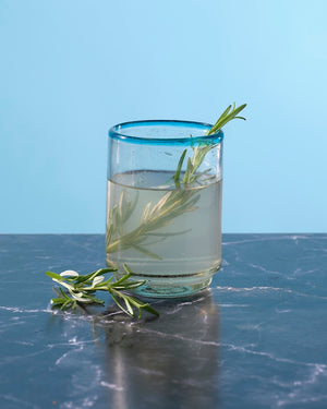 Medium Stacking Drinking Glasses-Recycled Glass, Set of 4