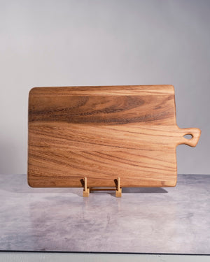 Large Teak Wood Cutting Board with Short Handle
