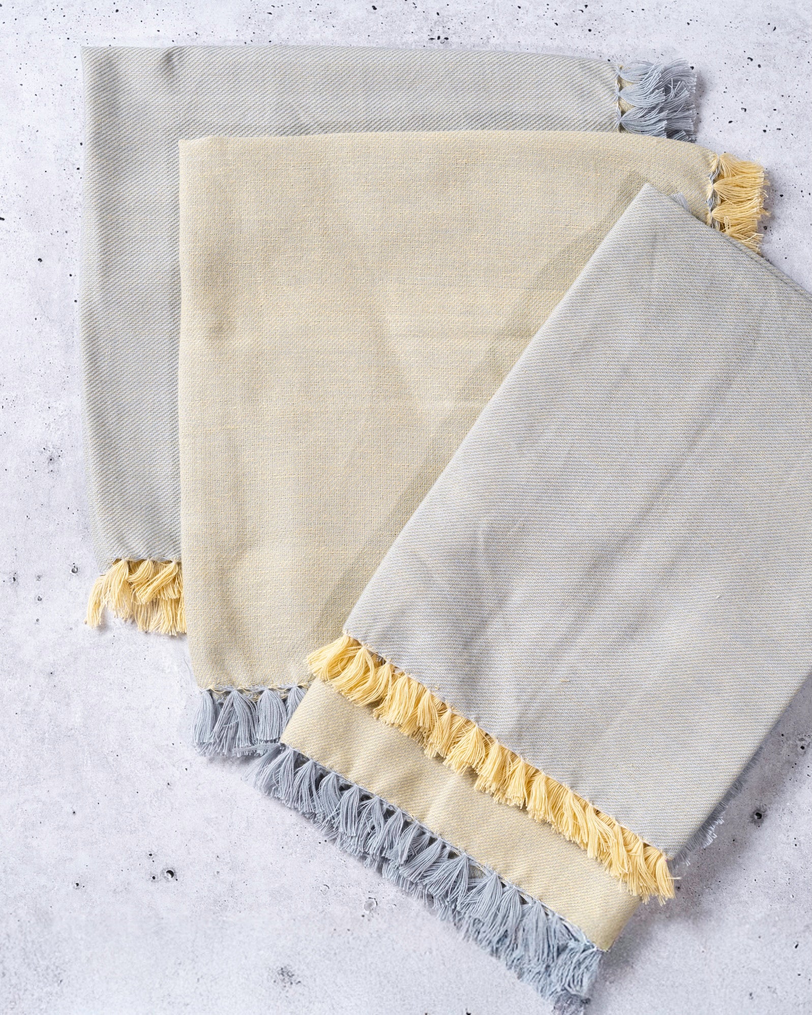Double-Sided Fringe Cotton Napkins