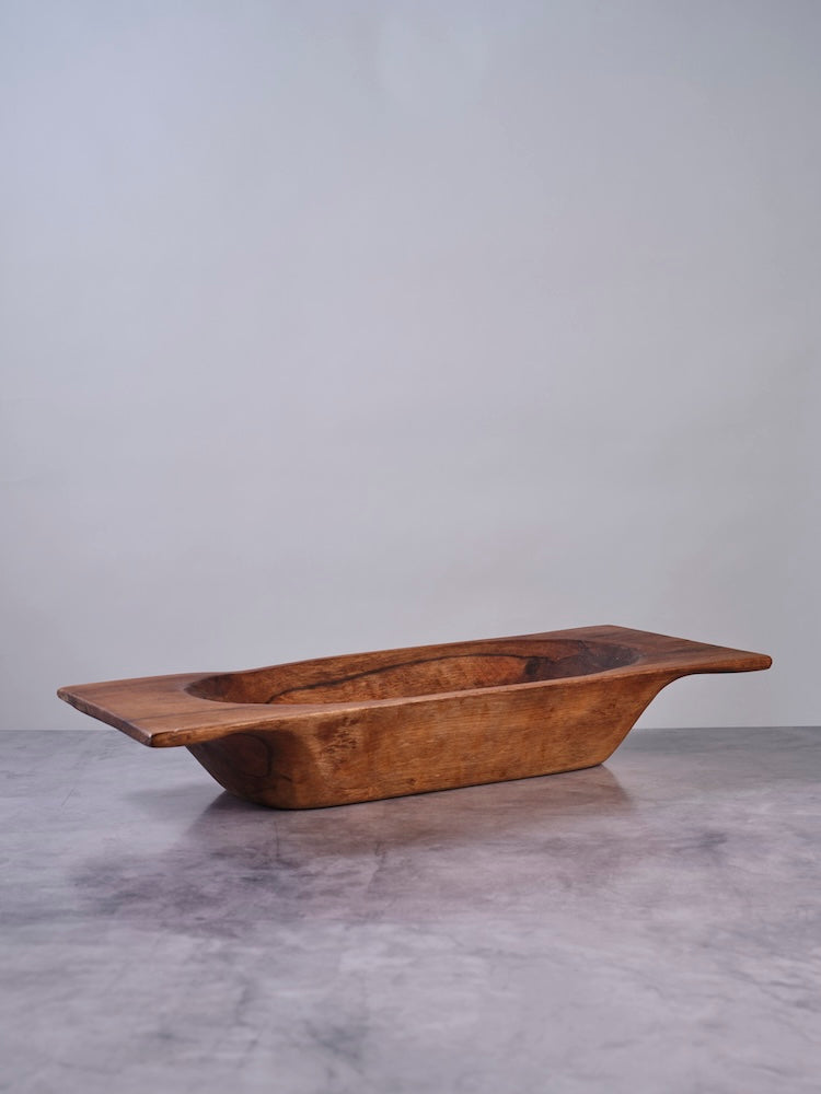 Small Wood Dough Bowl Tray