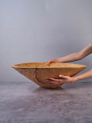 XXL 24 inch Classic Round Wood Bowl