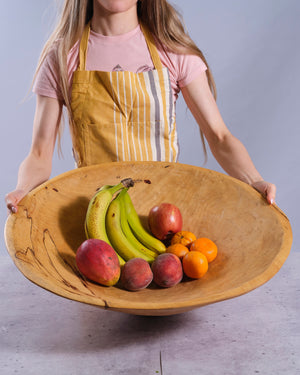 XXL 24 inch Classic Round Wood Bowl