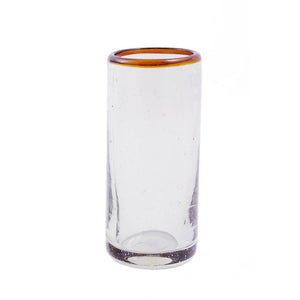Amber Rim Cordial Glass