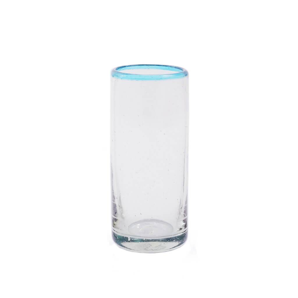 Aqua Rim Cordial Glass