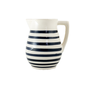 Black Stripe Ceramic Pitcher