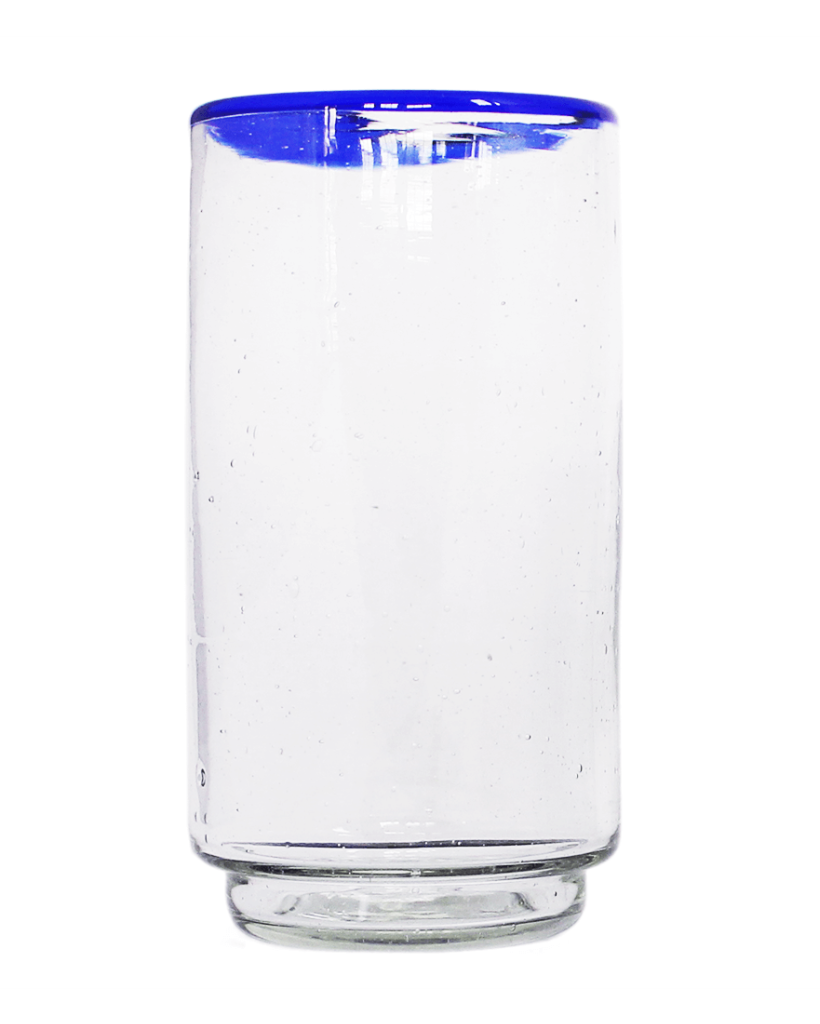 BlueRimLargeStackingGlass