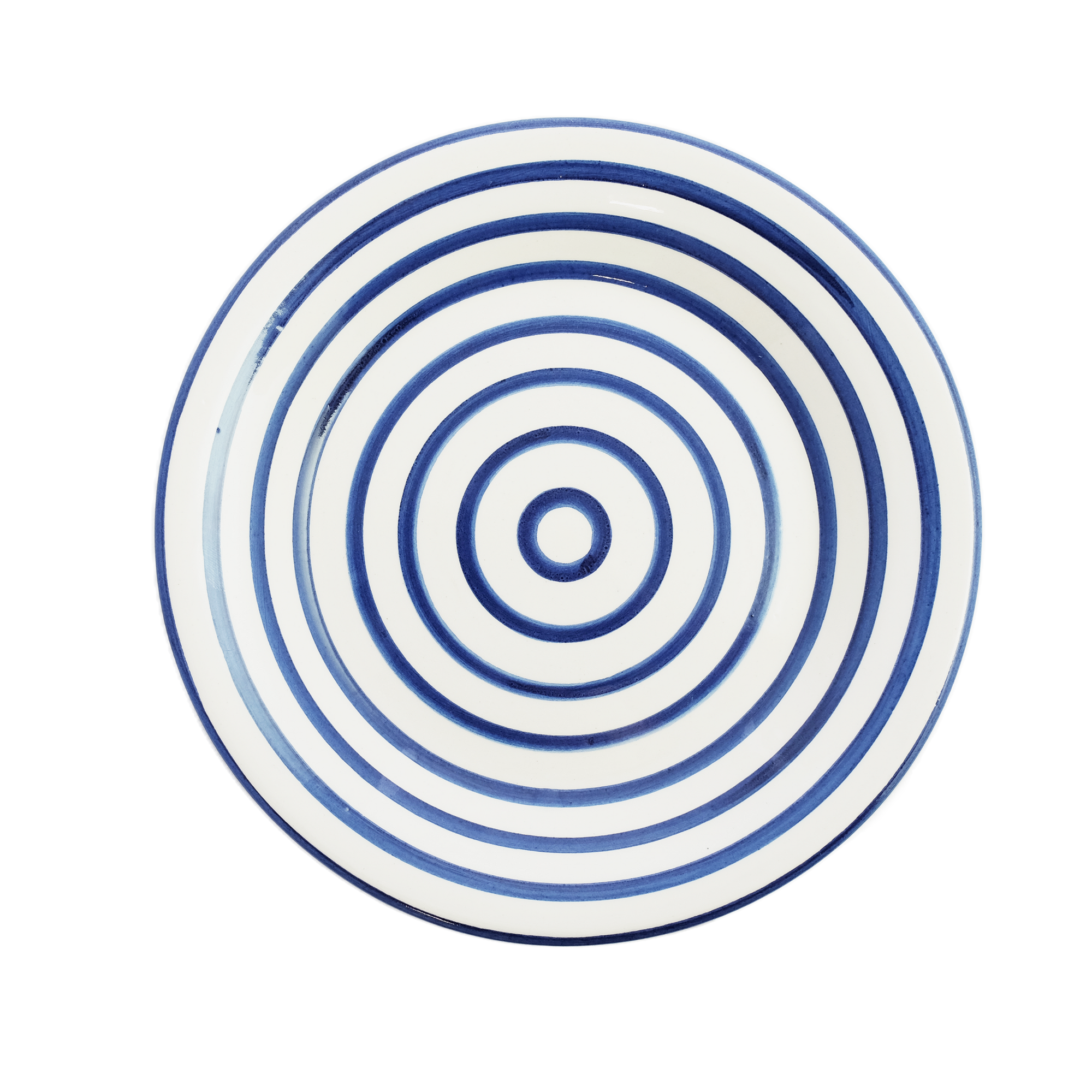 Cobalt Stripe Dinner Plate